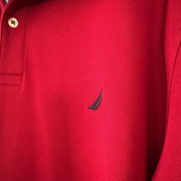 Nautica Men’s Red Short Sleeve Polo Shirt Size 3XL - Picture 6 of 11